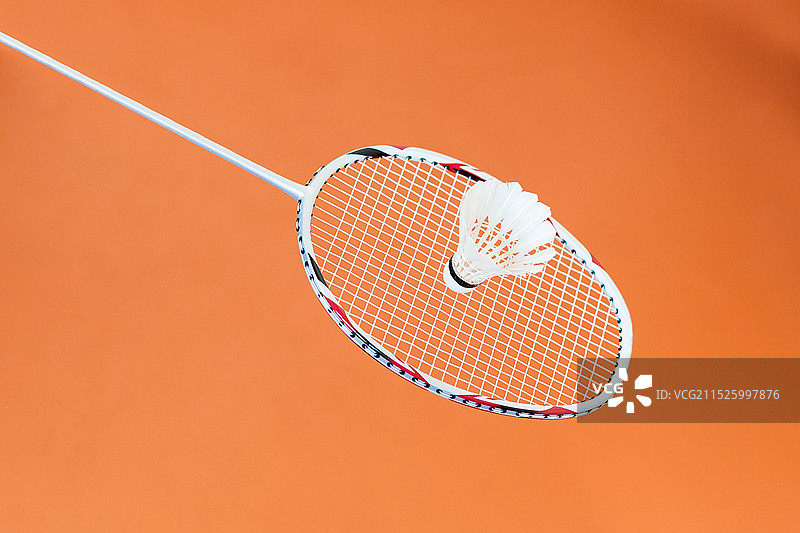 羽毛球拍和羽毛球特写图片素材