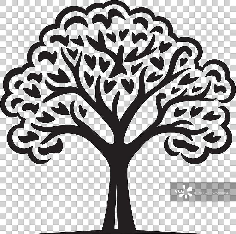 树木结节中的低语智慧秘密图片素材