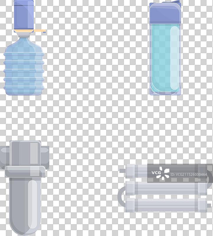 卡通水彩滤镜图标合集图片素材