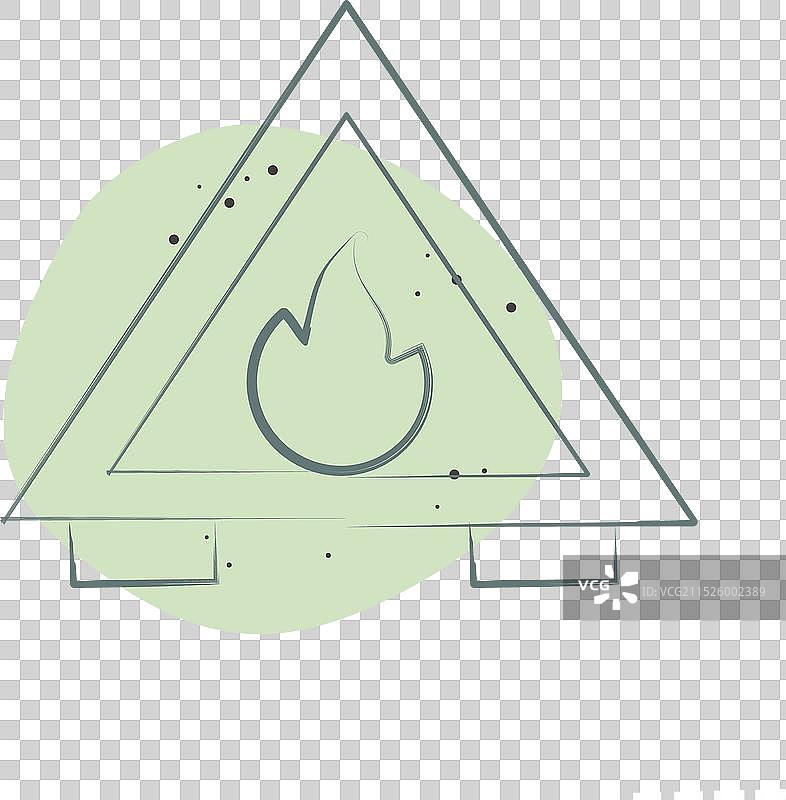 消防员火灾隐患相关图标图片素材