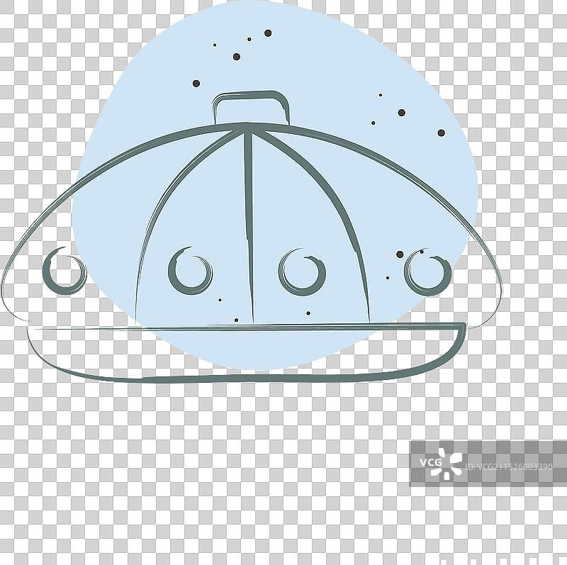 帽子颜色点缀布帽图标图片素材