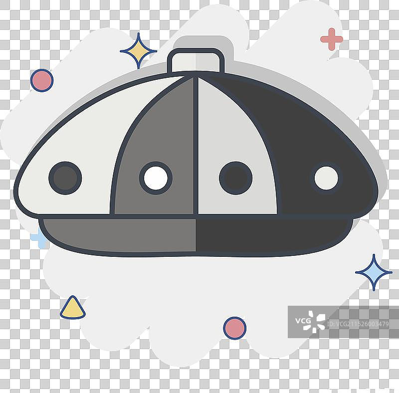 帽子卡通风格布帽图标图片素材