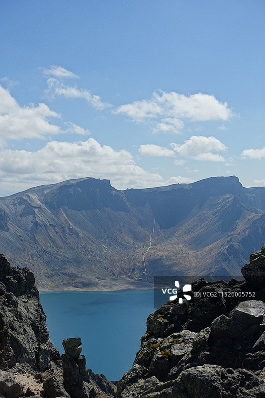 延边长白山峡谷浮石林景区图片素材