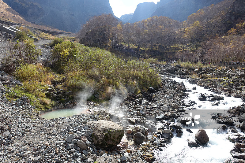 延边长白山峡谷浮石林景区图片素材