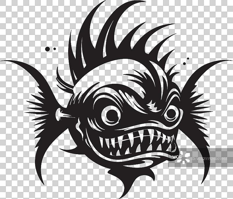 邪恶的安康鱼图片素材