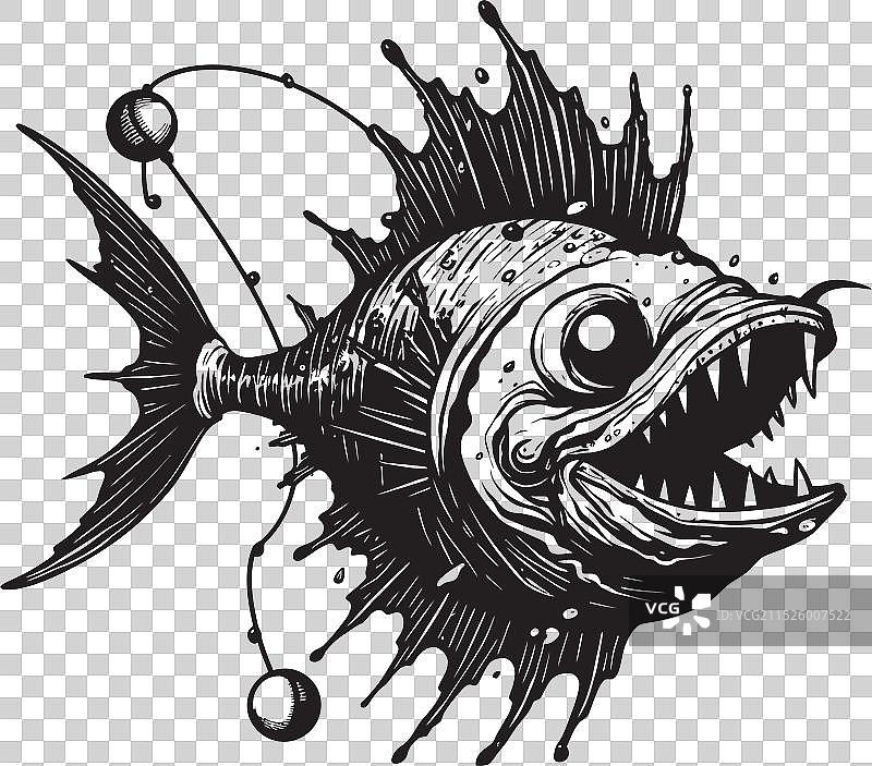 蛇形潜行者的象征性表现图片素材