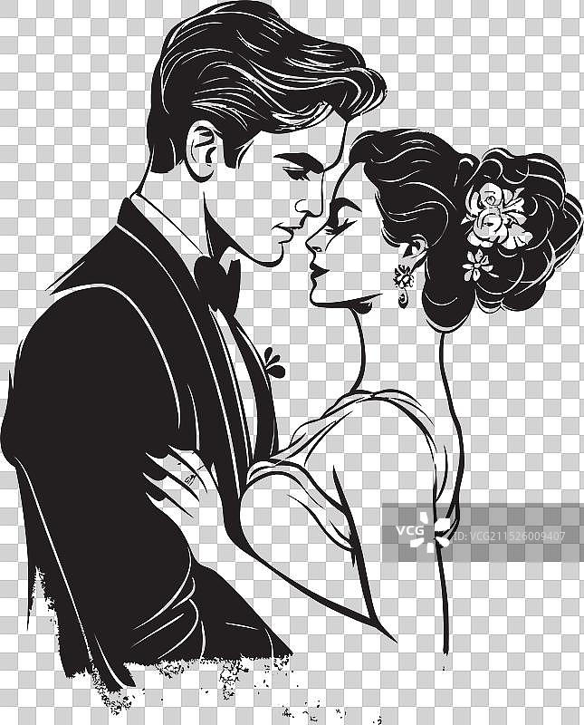 纯洁的婚礼爱情鸟时尚系列图片素材