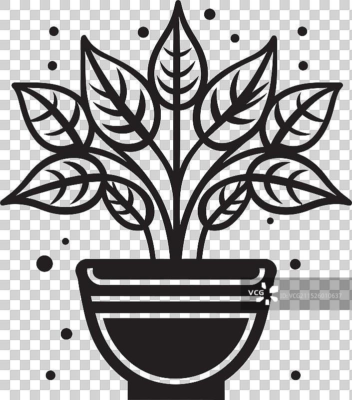 伊甸园棕榈叶艺术绿洲图片素材