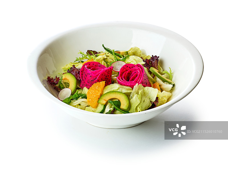 宴会菜 牛油果果蔬拌菜图片素材