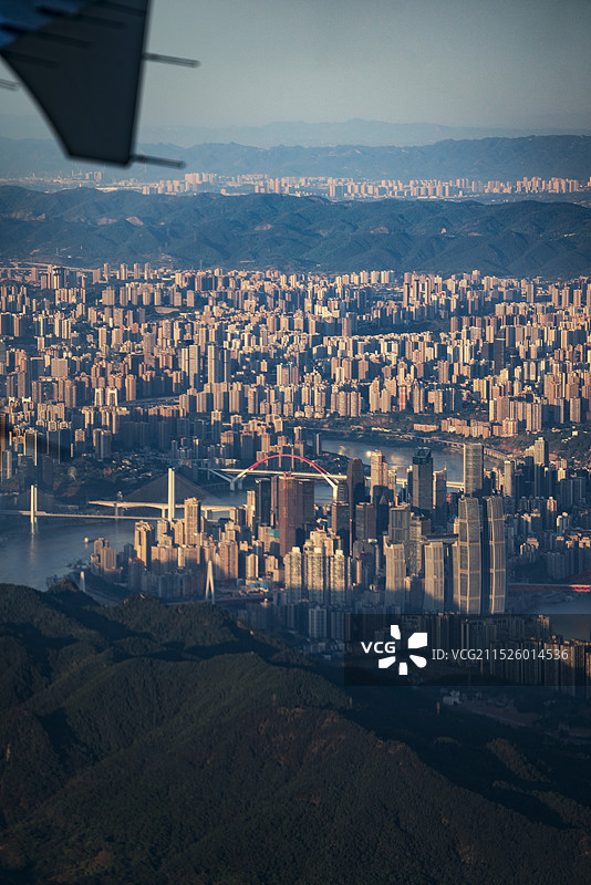 俯瞰重庆图片素材