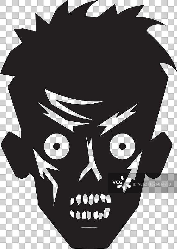 可怕的清算：黑色僵尸蔓延荒凉图片素材