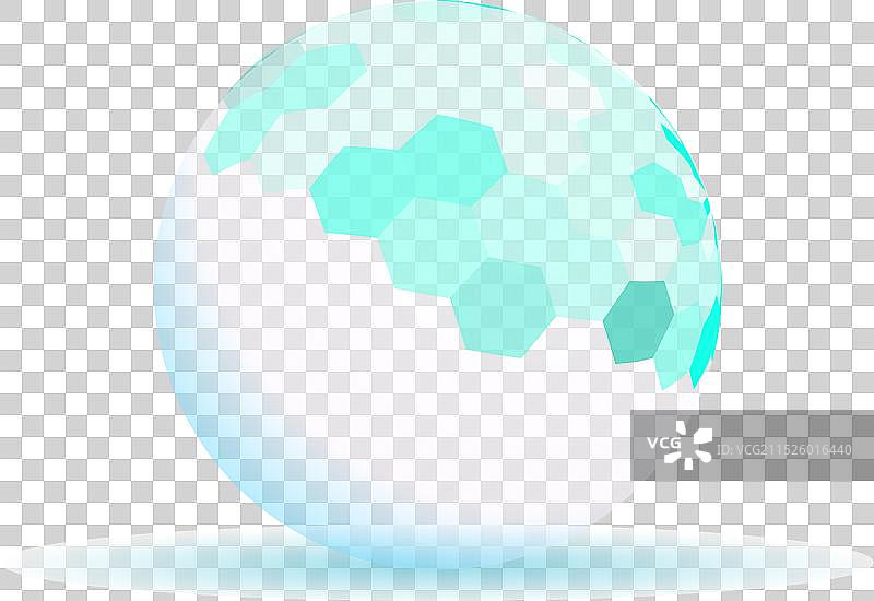 用于显示蜂窝图案的抽象球体图片素材