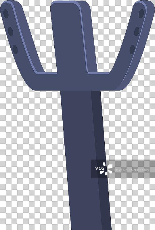 扫描地面的未来金属探测器图片素材