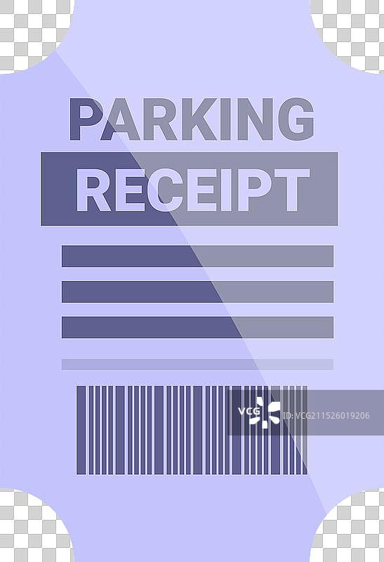 汽车停车缴费凭据图片素材