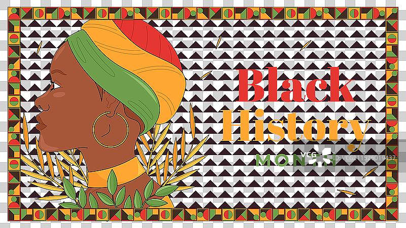 黑人历史月YouTube缩略图图片素材