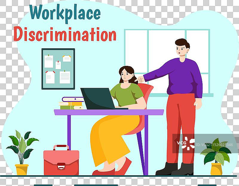 员工工作场所歧视设计图片素材