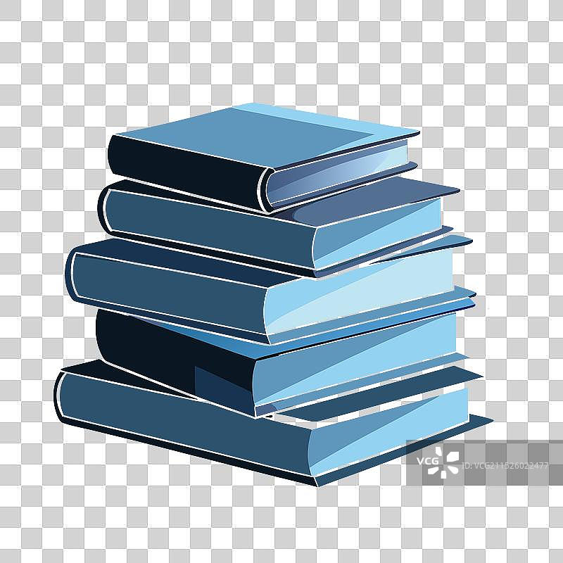 逼真的书籍堆叠图片素材