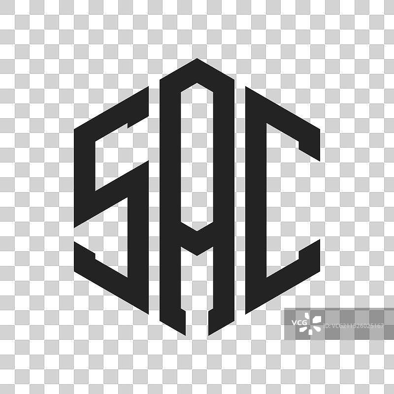 SAC首字母组合标志设计图片素材