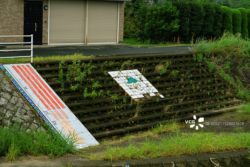 日本九州福冈县久留米市河童车站（田主丸站）旅游景区乡村美景！图片素材