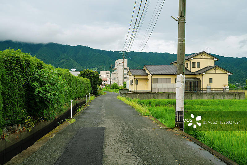 日本九州福冈县久留米市河童车站（田主丸站）旅游景区乡村美景！图片素材