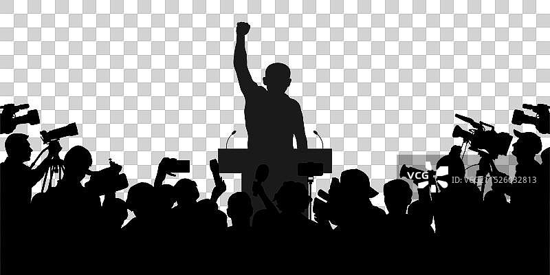 带有选举计划的候选人图片素材