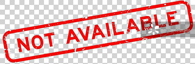 红色复古风格不可用词方形橡胶印章图片素材