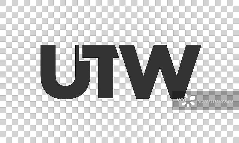 具有现代感的UTW标志设计模板图片素材