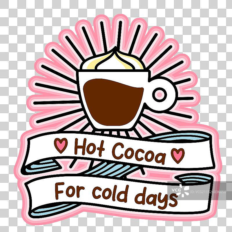 寒冷天气里的热可可图片素材