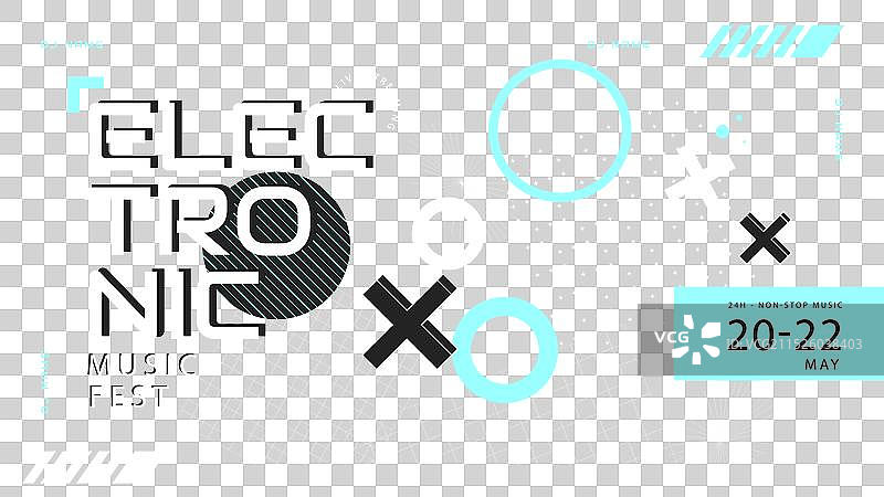 电子音乐活动YouTube缩略图图片素材