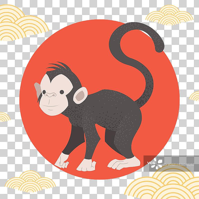 手绘中国十二生肖动物图片素材