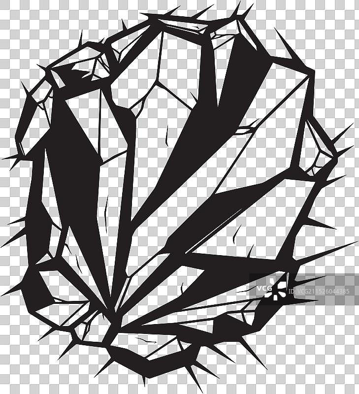 像素化视角破碎玻璃设计光芒四射图片素材