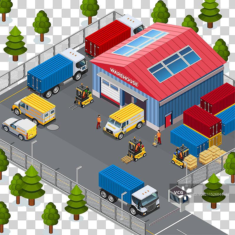 仓库建筑外景图片素材