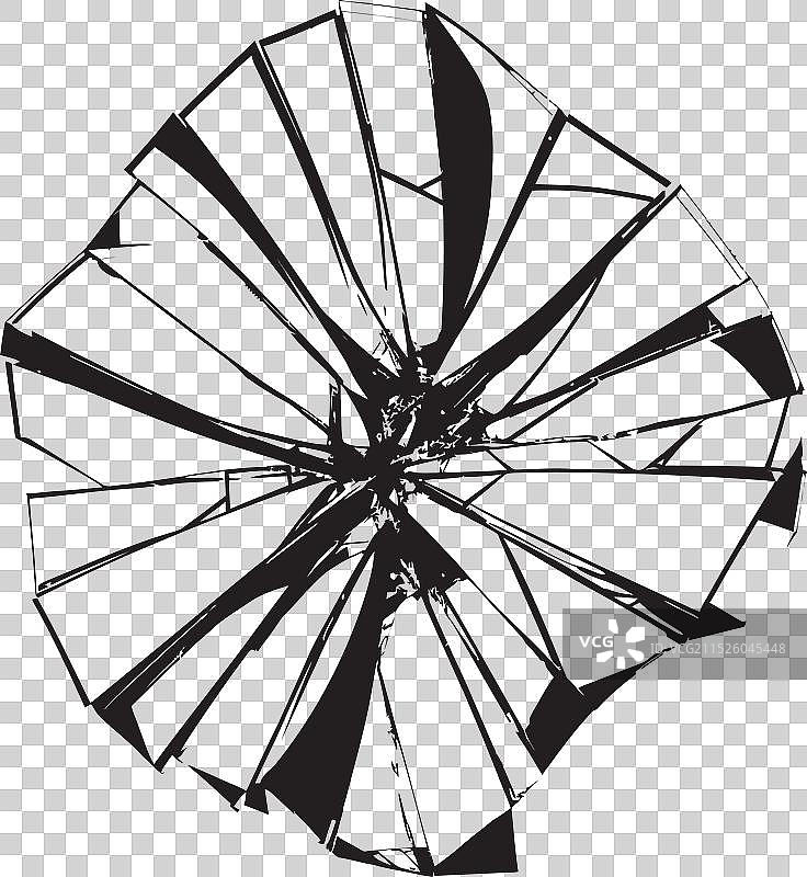 中断海市蜃楼碎玻璃设计图片素材