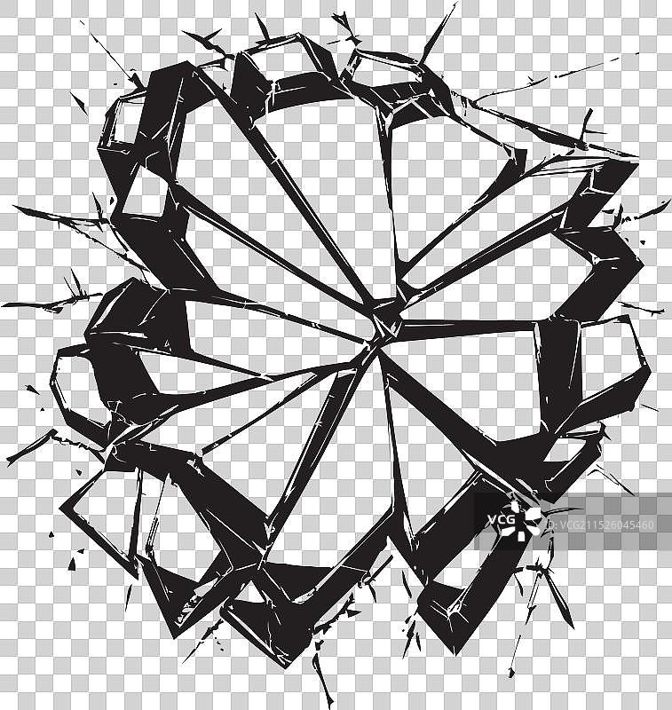 万花筒般的梦幻碎玻璃图片素材