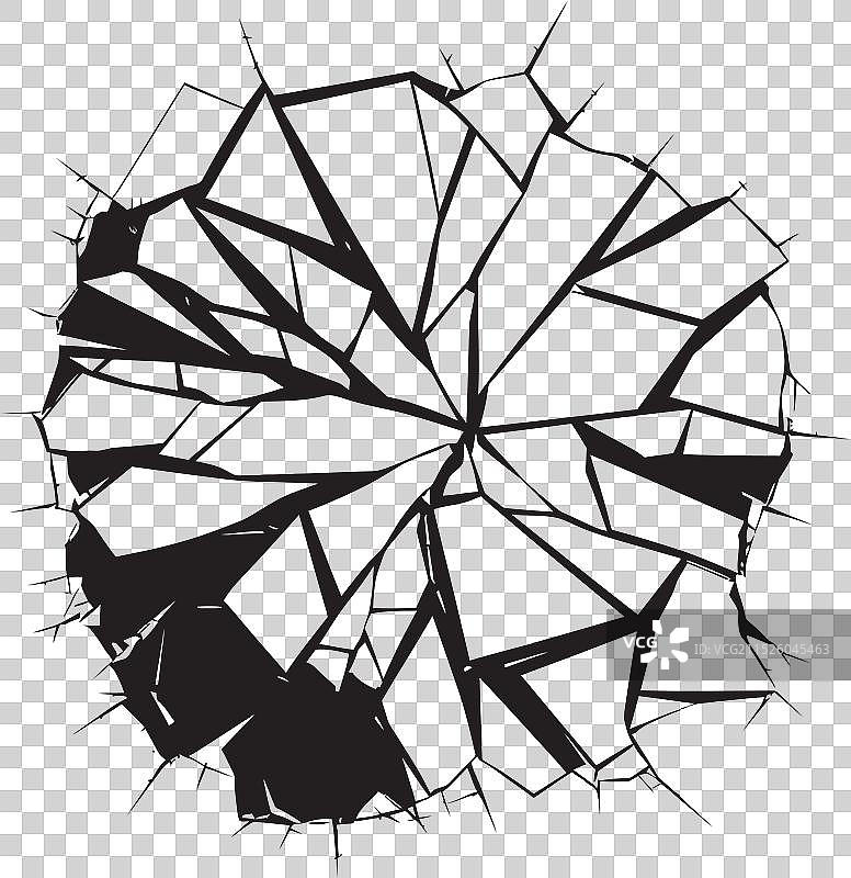 像素化交响乐破碎玻璃像素艺术图片素材