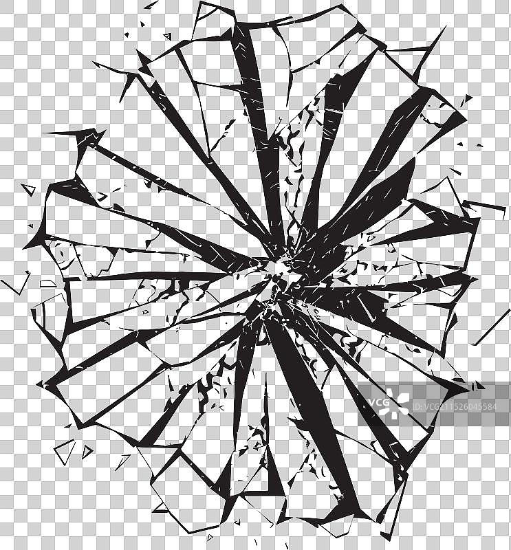 彩色破碎玻璃抽象背景图片素材