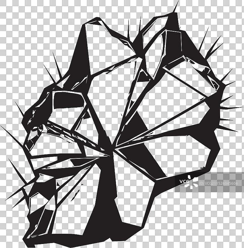 碎玻璃镜像的超现实交响曲图片素材