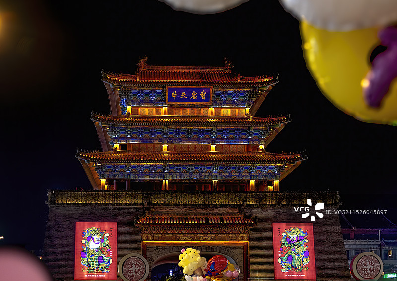 河南开封鼓楼图片素材