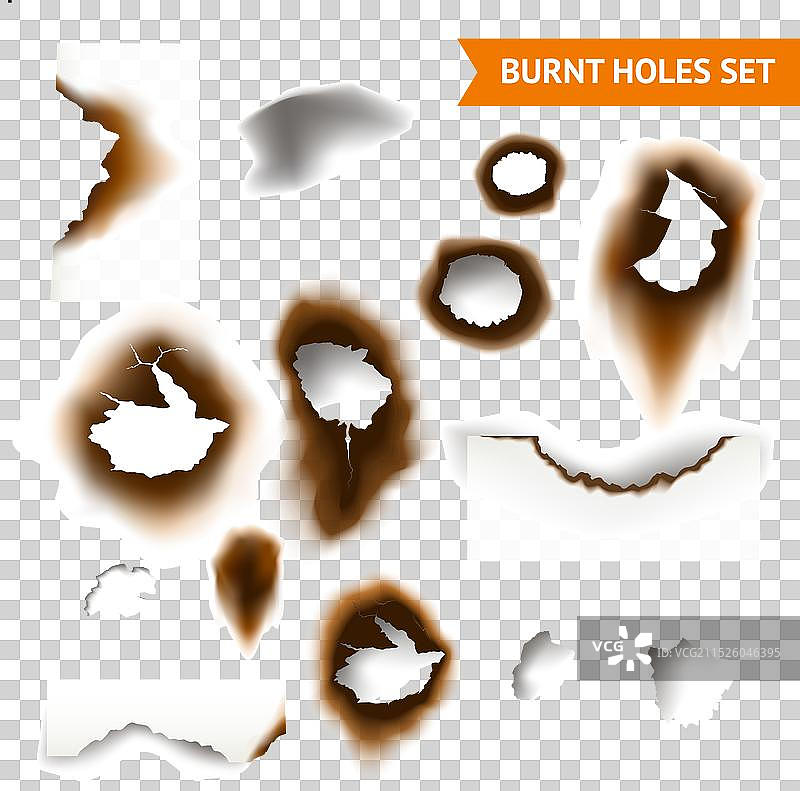 烧焦的孔洞图片素材