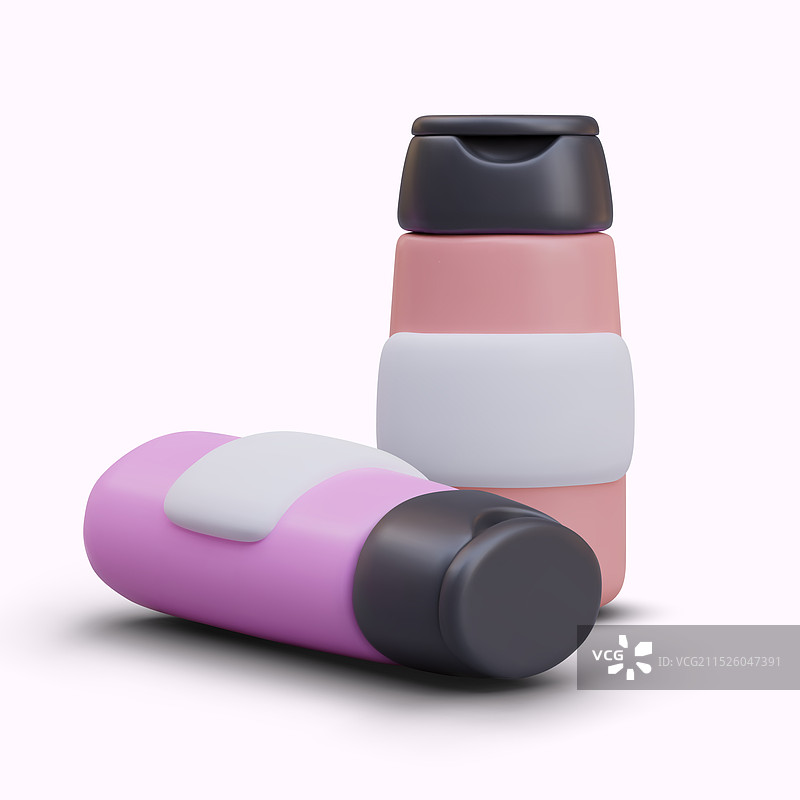 洗发水凝胶白色塑料瓶图片素材