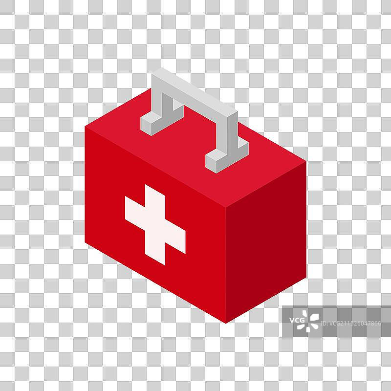 急救箱图标2.5D医疗图片素材