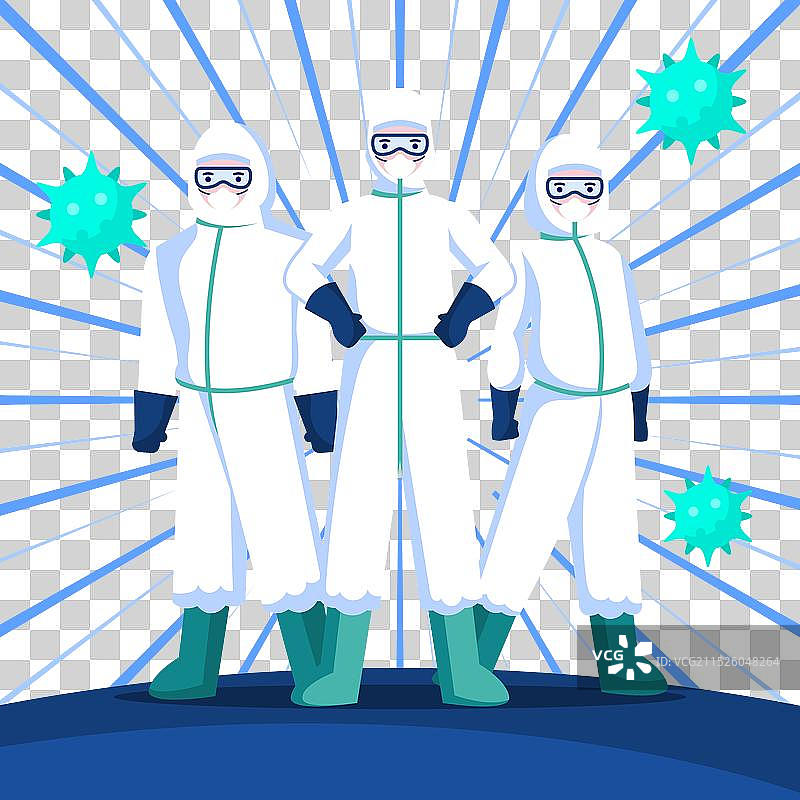 战胜冠状病毒概念图片素材