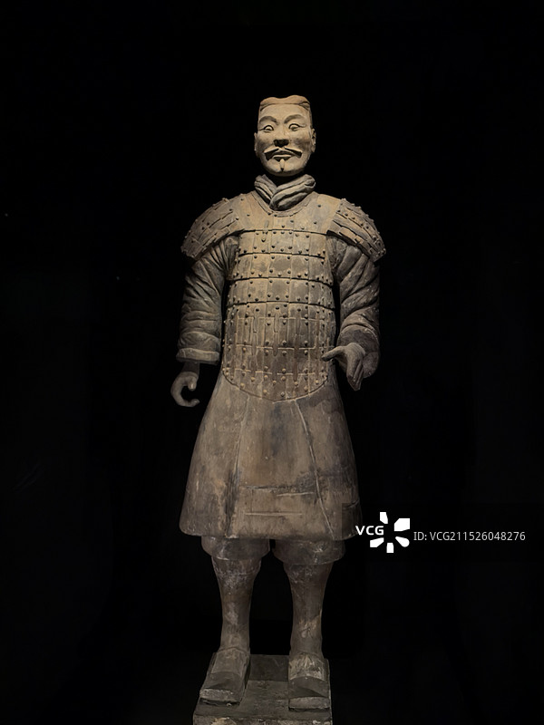 秦始皇兵马俑直立俑图片素材