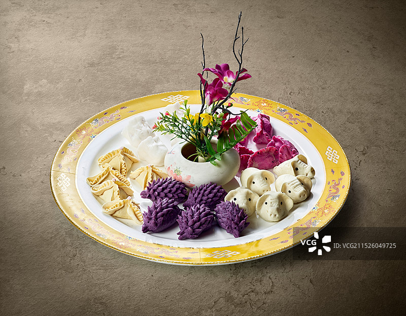 满汉全席之宫廷饺子图片素材