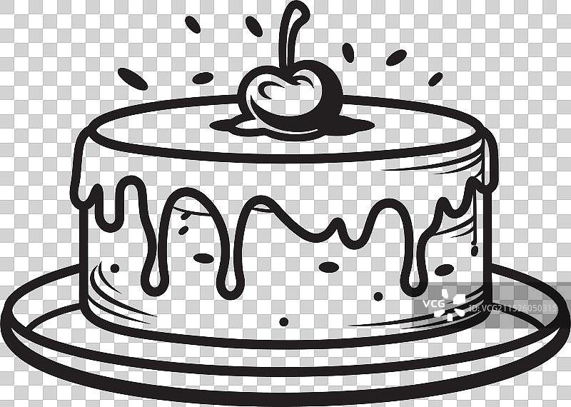 蛋糕画廊蛋糕优雅展示图片素材