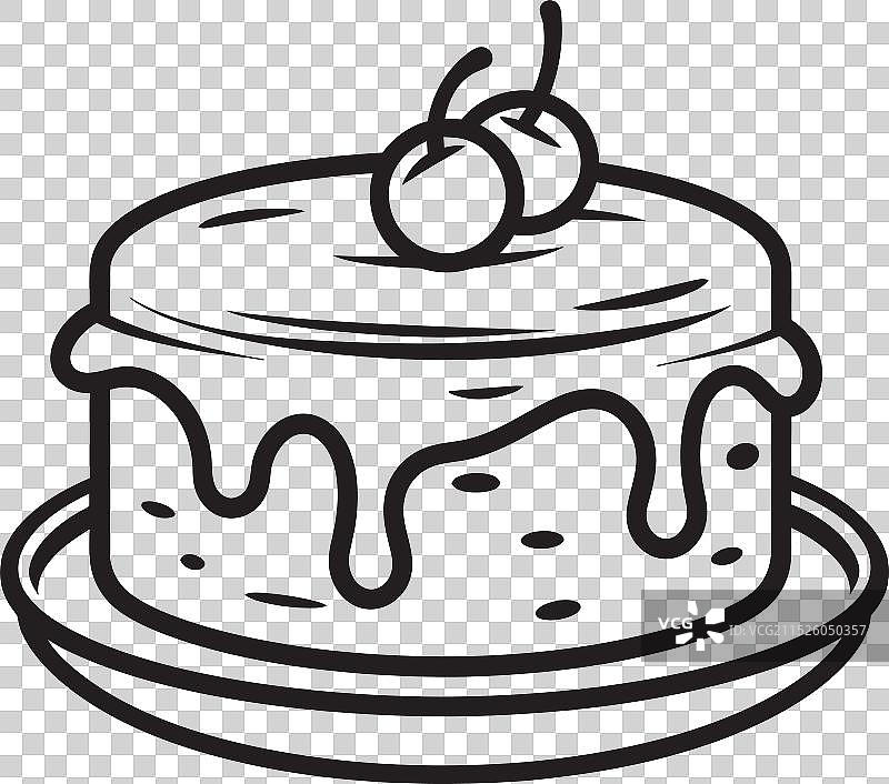 矢量蛋糕的幸福图片素材