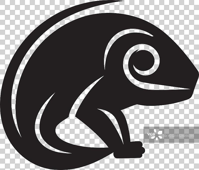 优雅的变色龙渲染图片素材