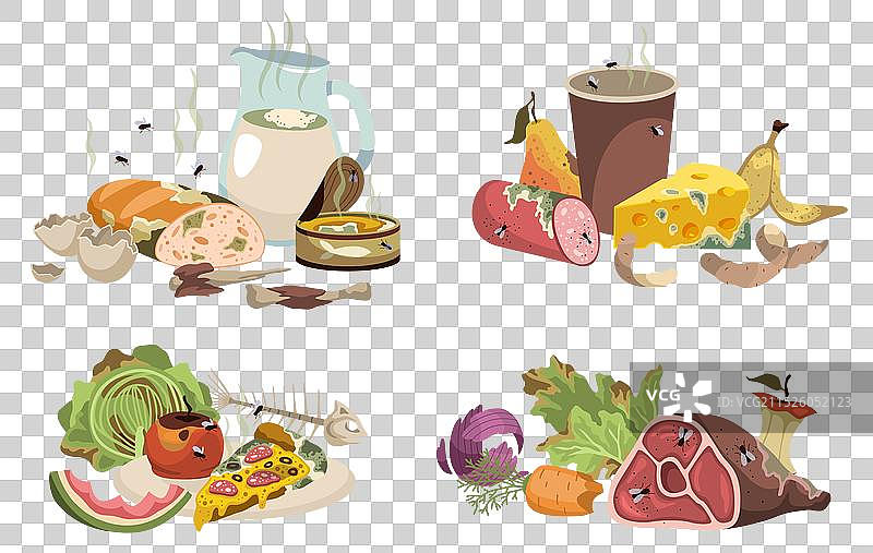 过期腐烂的食物图片素材