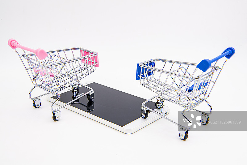 移动网络购物概念素材图片素材