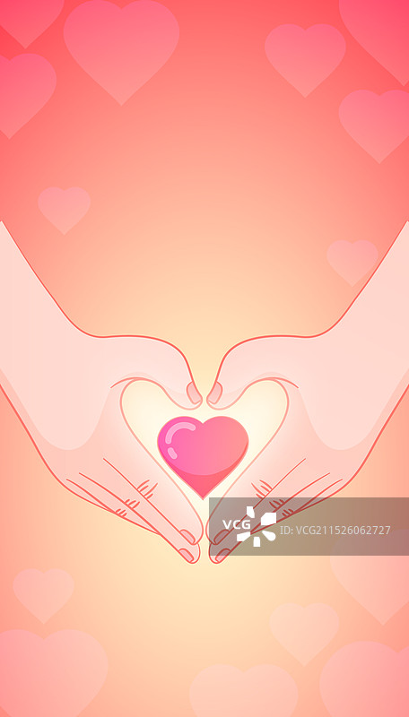 感恩节-爱心手势-背景图片素材
